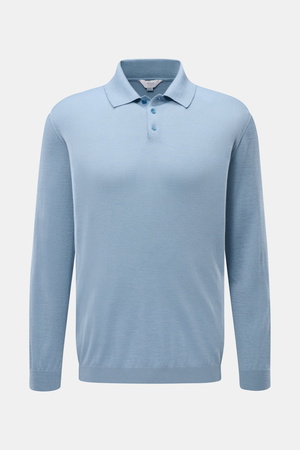 Malo  - Herren - Strickpolo rauchblau
