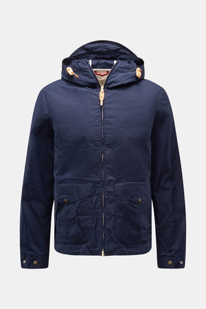 Manifattura  Ceccarelli - Herren - Wachsjacke 'Hooded Blazer' navy