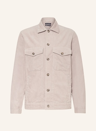 Marc O'Polo  Cord-Overshirt grau