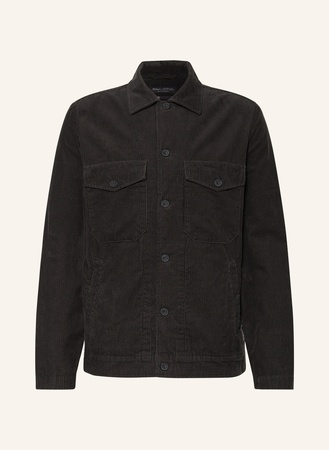 Marc O'Polo  Cord-Overshirt grau
