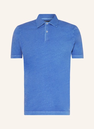 Marc O'Polo  Jersey-Poloshirt Regular Fit blau beige