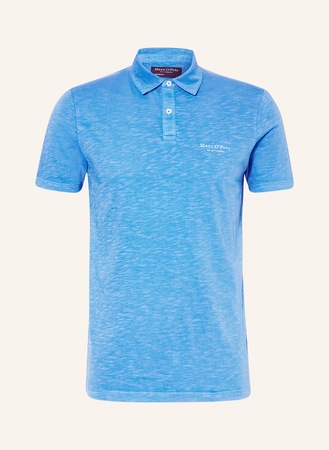 Marc O'Polo  Jersey-Poloshirt Shaped Fit blau beige