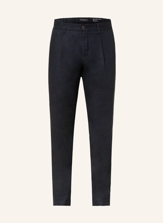 Marc O'Polo  Leinenchino Osby Jogger Tapered Fit blau