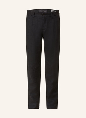 Marc O'Polo  Leinenchino Osby Jogger Tapered Fit schwarz