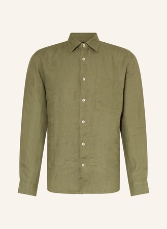 Marc O'Polo  Leinenhemd Regular Fit gruen
