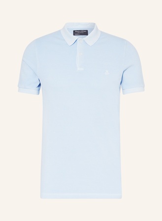 Marc O'Polo  Piqué-Poloshirt Shaped Fit blau grau