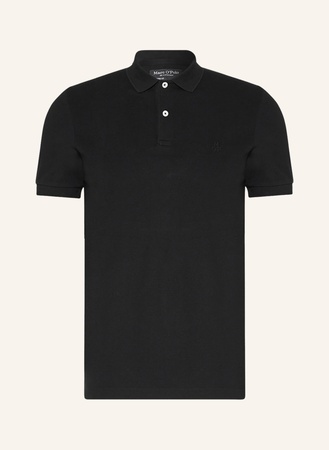 Marc O'Polo  Piqué-Poloshirt Shaped Fit schwarz beige