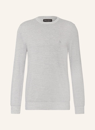 Marc O'Polo  Piqué-Pullover grau