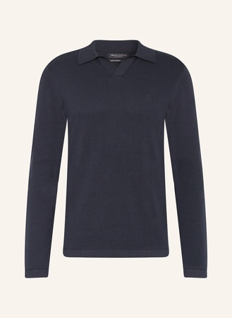 Marc O'Polo  Strick-Poloshirt blau