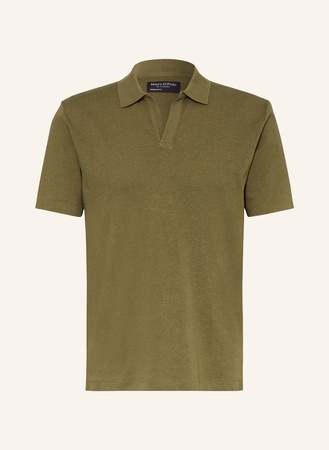 Marc O'Polo  Strick-Poloshirt Regular Fit gruen