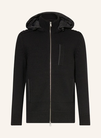 Marc O'Polo  Strickjacke Mit Abnehmbarer Kapuze schwarz