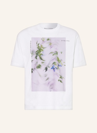 Marc O'Polo  T-Shirt weiss lila