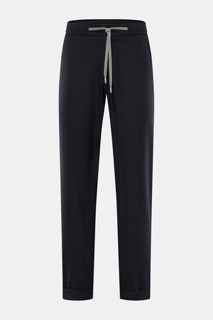 Marco Pescarolo  - Herren - Cashmere Jogpants 'Caracciolo' navy meliert