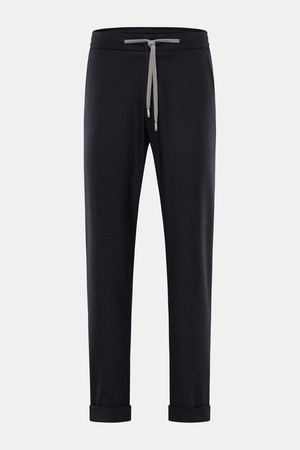 Marco Pescarolo  - Herren - Cashmere Jogpants 'Caracciolo' navy meliert