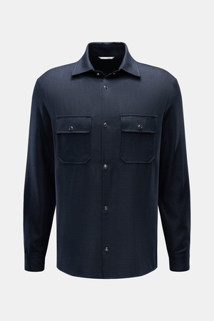 Marco Pescarolo  - Herren - Casual Hemd 'Next' Kent-Kragen navy