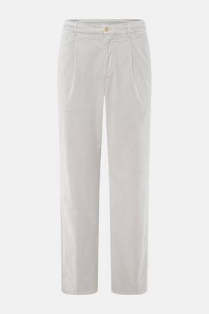 Marco Pescarolo  - Herren - Cordhose 'Dieci' hellgrau