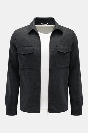 Marco Pescarolo  - Herren - Overshirt 'Urus' anthrazit meliert