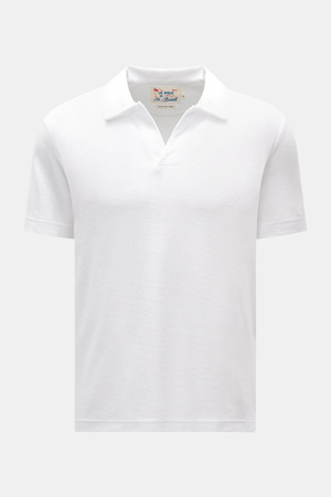 MC2 Saint Barth  - Herren - Frottee-Poloshirt 'Jeremy' weiß