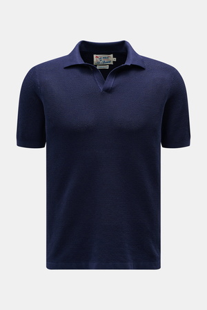 MC2 Saint Barth  - Herren - Kurzarm-Strickpolo 'Sloan' navy