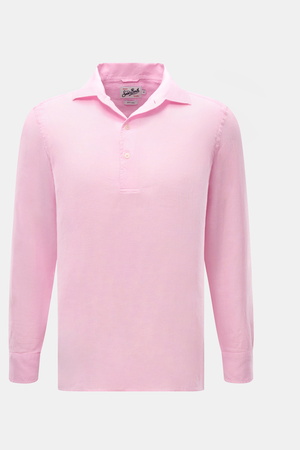 MC2 Saint Barth  - Herren - Popover-Leinenhemd 'Raphael' Haifisch-Kragen rosé