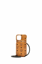 MCM Handytasche Visetos Original Smart Phone Case Cognacbraun orange