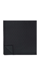MCM Jacquard Schal mit Cubic-Monogramm Schwarz grau