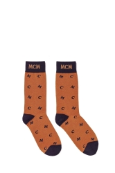 MCM Socken Logo Group Cognacbraun