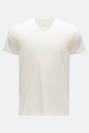 Mey Story  - Herren - V-Neck T-Shirt offwhite braun