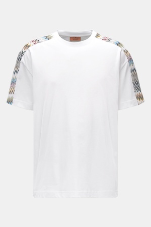 Missoni  - Herren - Rundhals-T-Shirt weiß gemustert