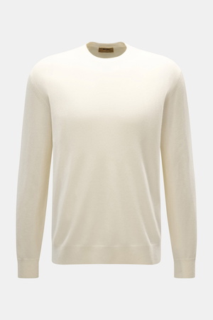 Moorer  - Herren - Cashmere Rundhalspullover 'Orvieto-WY' creme