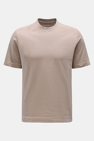 Circolo 1901  - Herren - T-Shirt beige/navy gestreift