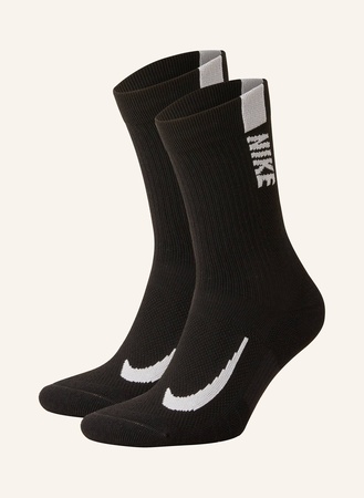 Nike  2er-Pack Laufsocken Multiplier schwarz