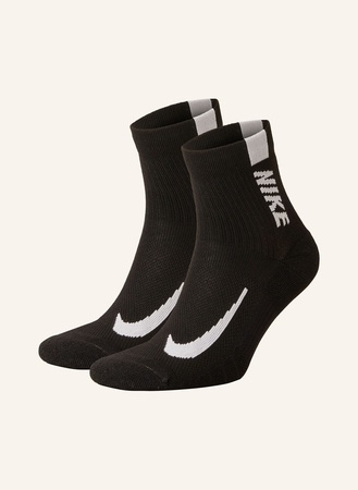 Nike  2er-Pack Laufsocken Multiplier schwarz