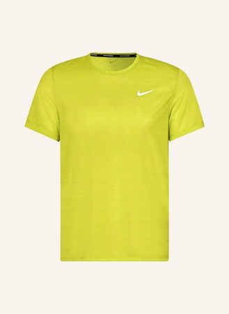 Nike  Laufshirt Dri-Fit Miler gruen beige