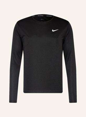 Nike  Laufshirt Dri-Fit Miler schwarz beige