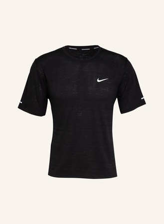Nike  Laufshirt Dri-Fit Miler schwarz beige