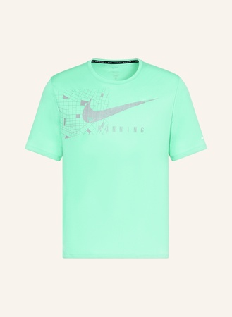 Nike  Laufshirt Dri-Fit Uv Miler Run Division gruen beige