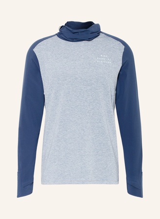 Nike  Laufshirt Therma-Fit Run Division Sphere blau beige