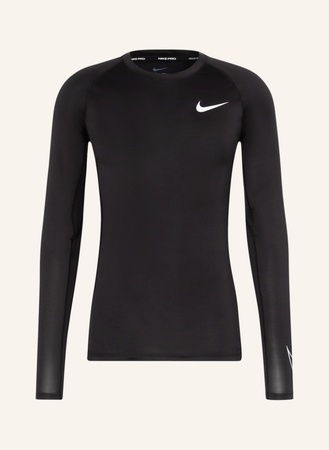 Nike  Longsleeve Pro Dri-Fit Mit Mesh schwarz beige