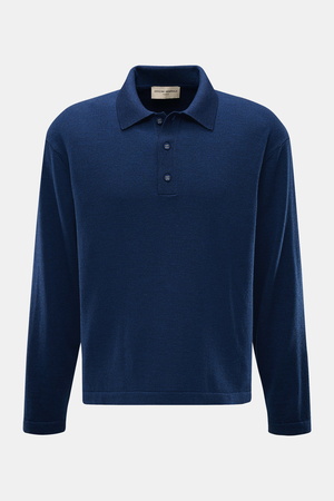 Officine Generale Officine Générale - Herren - Merino Strickpolo 'Bay' navy