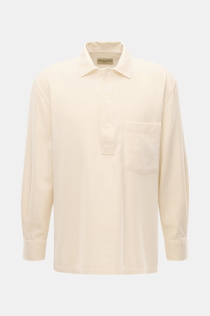 Officine Generale Officine Générale - Herren - Popover-Hemd 'Jordy' Kent-Kragen creme