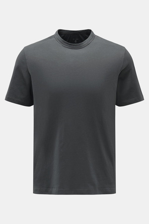 Officine Generale Officine Générale - Herren - Rundhals-T-Shirt 'Cneck Tee' dunkelgrau