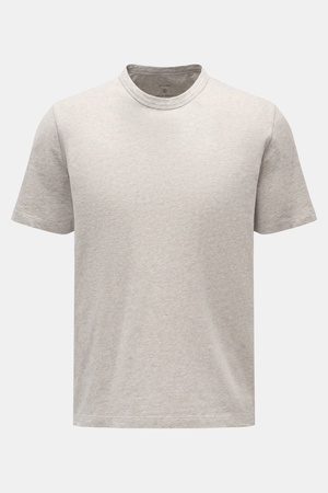 Officine Generale Officine Générale - Herren - Rundhals-T-Shirt 'Cneck Tee' hellgrau meliert