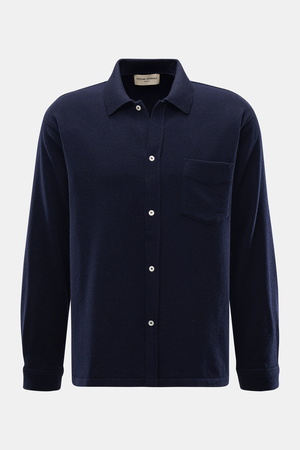 Officine Generale Officine Générale - Herren - Strickhemd 'Gareth' navy
