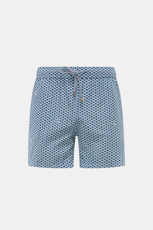 Zeybra Portofino 1962  - Herren - Badeshorts dark navy/offwhite gemustert