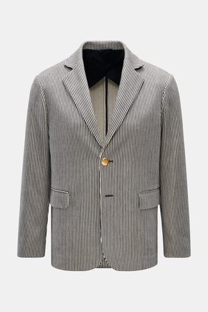DoppiaA  - Herren - Sakko 'Aantilope' navy/offwhite gestreift
