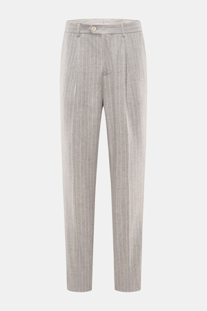 Brunello Cucinelli  - Herren - Wollhose grau/offwhite gestreift