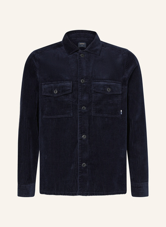 Olymp Cord-Overshirt Casual blau