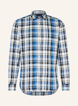 Olymp Flanellhemd Regular Fit blau