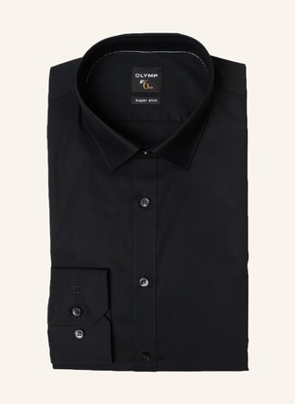 Olymp Hemd No. Six Super Slim schwarz